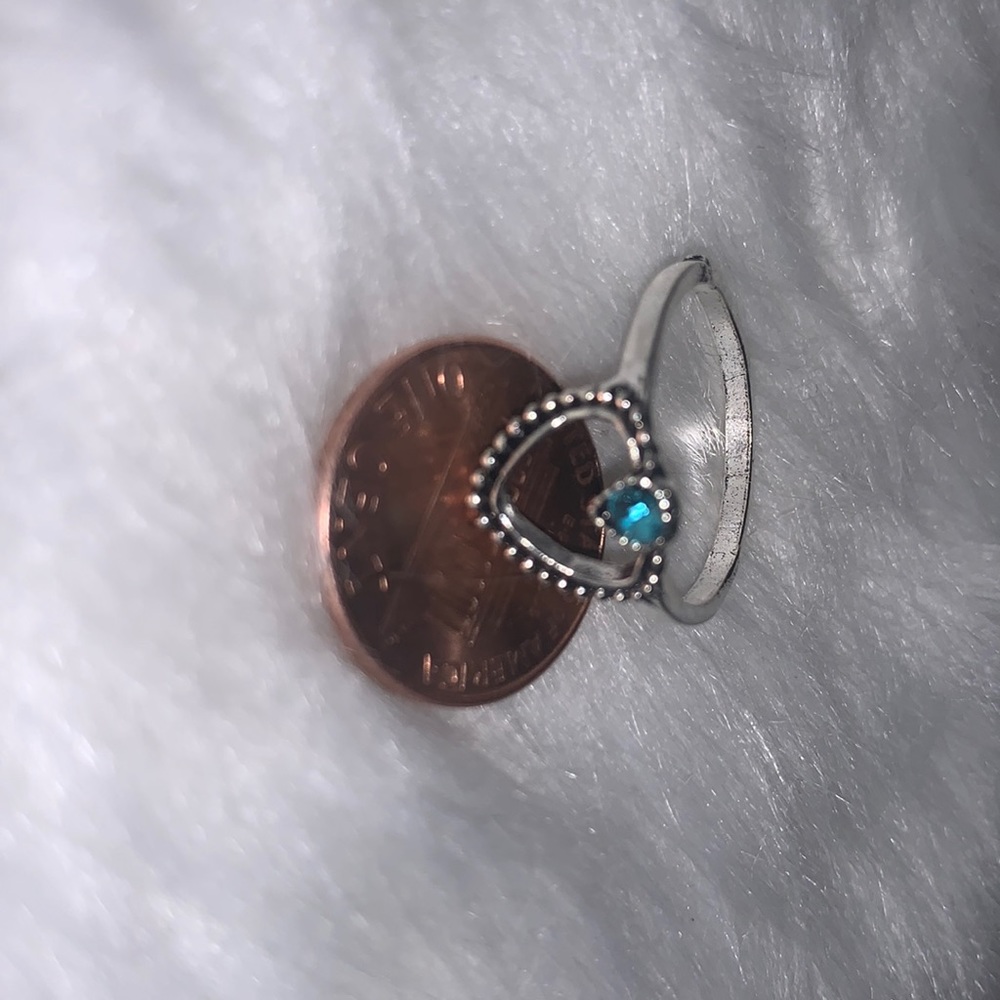 Two Silver Gem Rings Size 7 - Picture 6 of 6